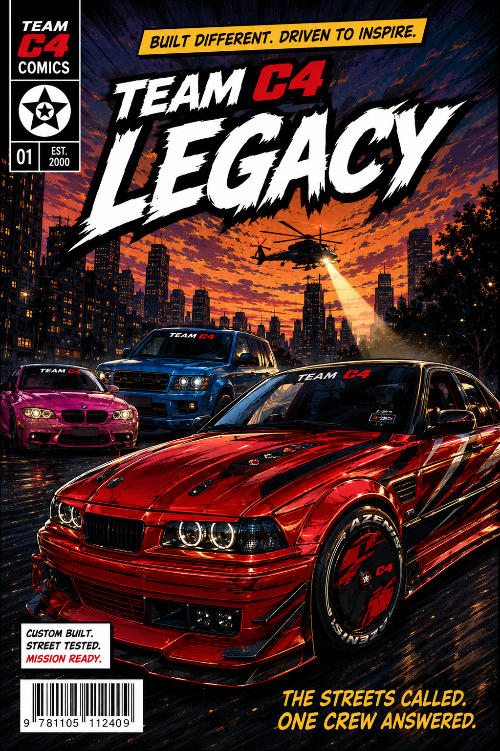 Team C4 Issue #1 cover — The streets have a new protector.